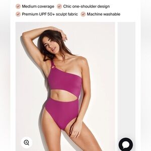 Knix one shoulder swimsuit